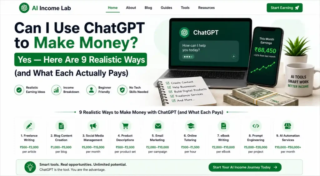 Can I Use ChatGPT to Make Money