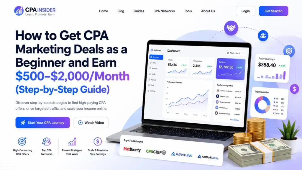 Get CPA Marketing Deals as a Beginner