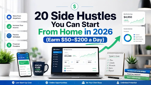 20 Side Hustles You Can Start From Home