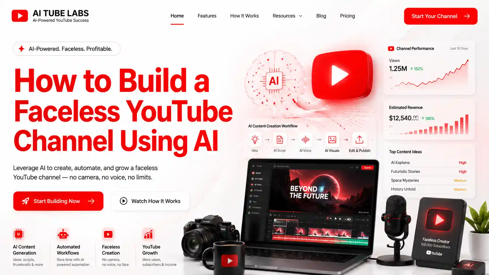 Build a Faceless YouTube Channel Using AI