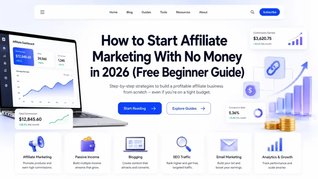 How to Start Affiliate Marketing With No Money